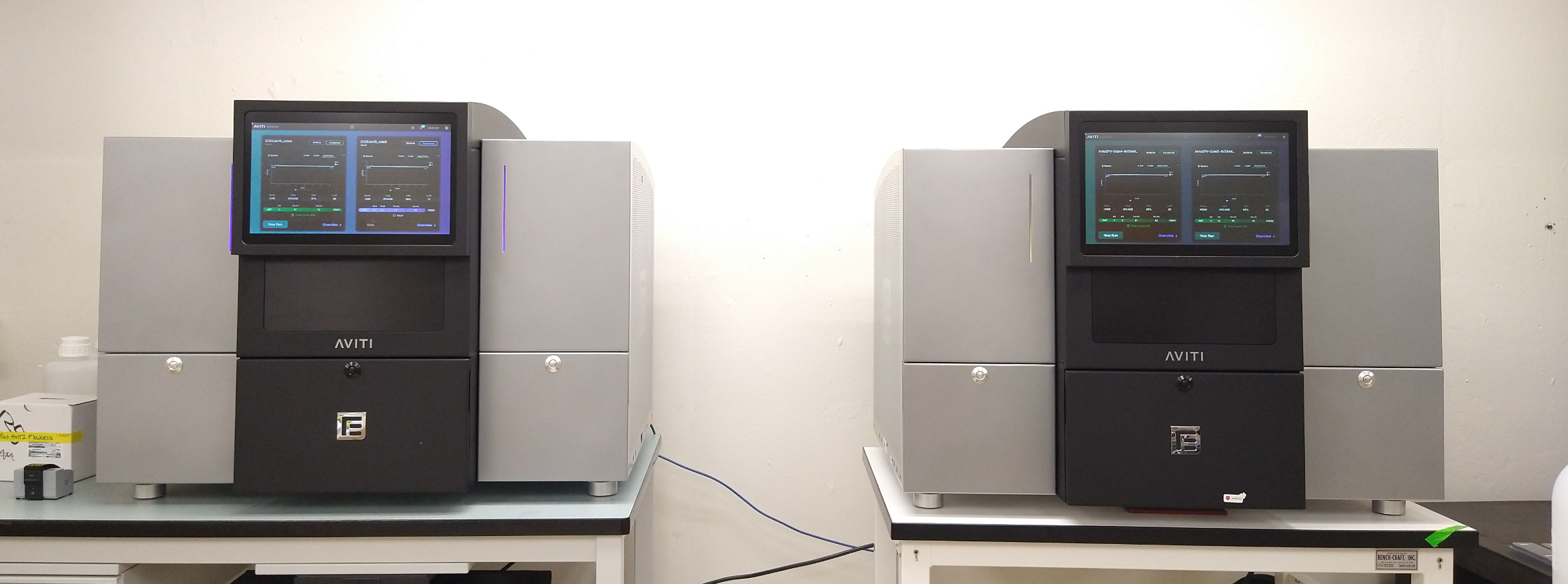 Two AVITI sequencers installed in the Genomics Core