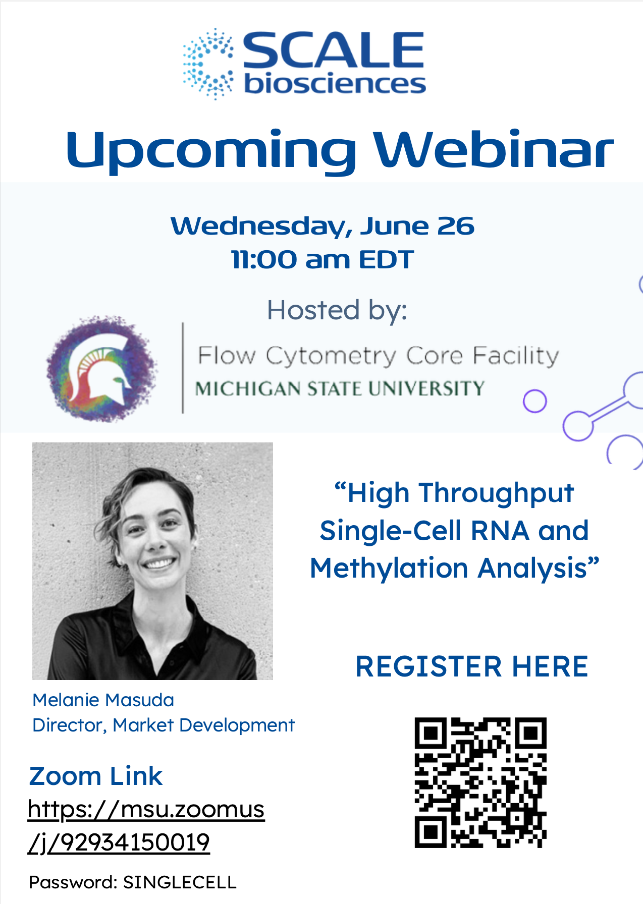 Scale Biosciences Webinar Flyer