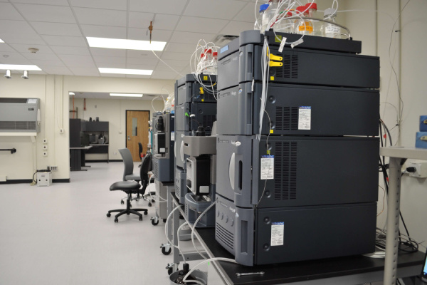mass spectrometry equipment in a lab